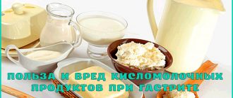 Кисломолочные продукты при гастрите